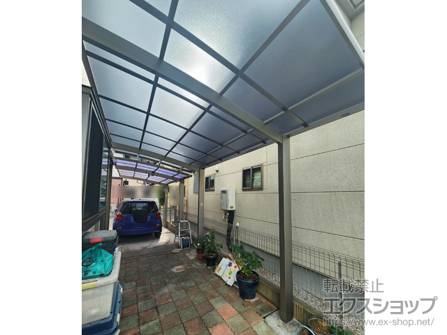 埼玉県川越市ののカーポート ネスカR (ラウンドスタイル) 積雪〜20cm対応 施工例