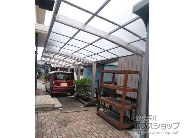 栃木県鹿沼市ののカーポート プレシオスポート 積雪〜20cm対応 施工例