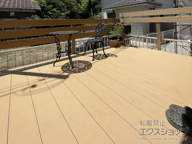 千葉県柏市ののウッドデッキ リウッドデッキ 200 施工例