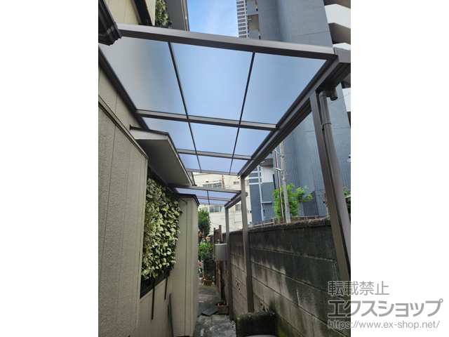 神奈川県川崎市ののテラス屋根 スピーネ F型 テラスタイプ 単体 積雪〜20cm対応 施工例
