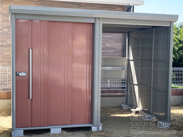 長野県上高井郡小布施町のの物置・屋外倉庫 Mr.ストックマン プラスアルファ 多雪型 3015×2290×2110 TP-S3022-T 施工例