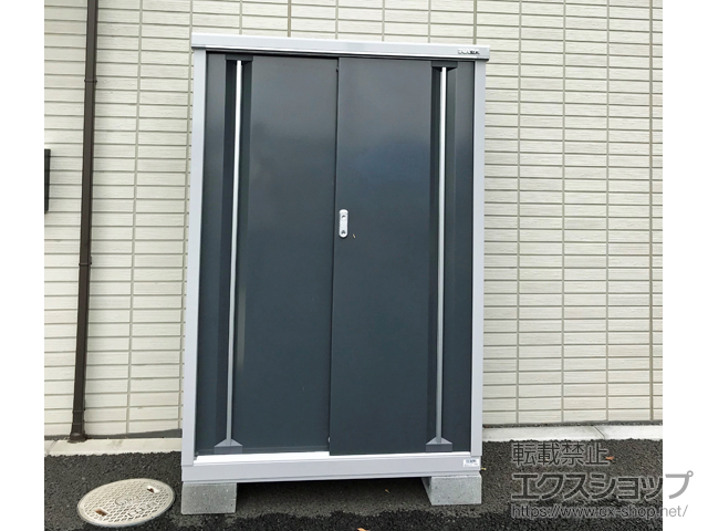 茨城県水戸市のの物置・屋外倉庫 シンプリー 一般型 1100×515×1603 MJX-115D-CG 施工例