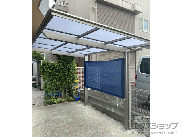 東京都立川市ののサイクルポート・駐輪場 フーゴFミニ (フラットスタイル) 積雪〜20cm対応 施工例