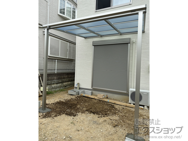 埼玉県入間市ののテラス屋根 ソラリア F型 テラスタイプ 単体 積雪〜20cm対応 施工例