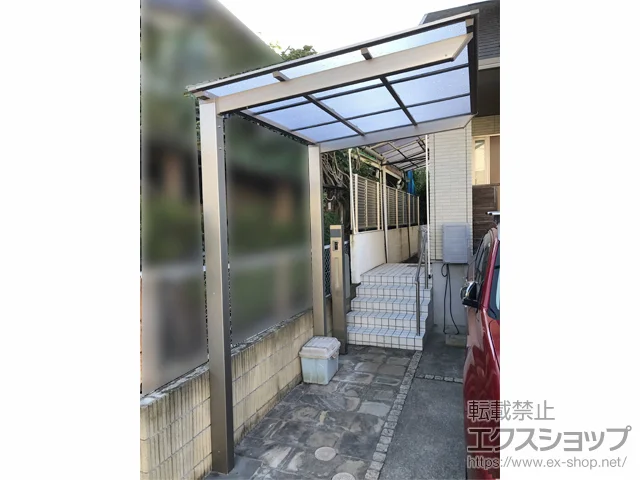 千葉県千葉市のLIXIL(リクシル)のサイクルポート・自転車置き場 ネスカFミニ (フラットスタイル) 積雪～20cm対応 施工例