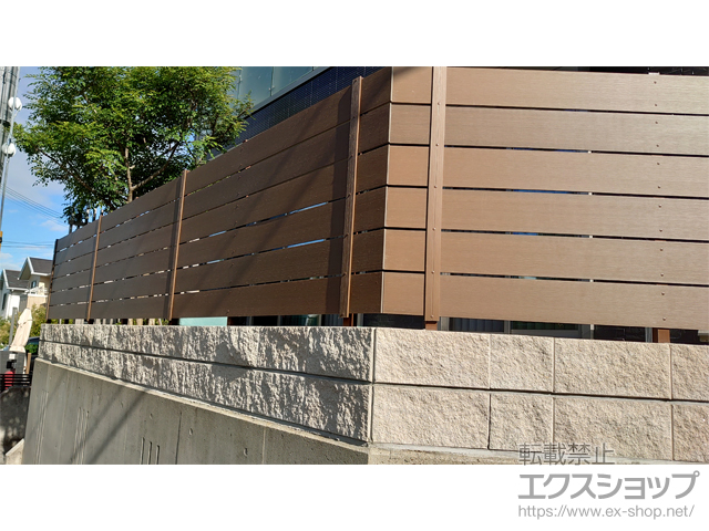 兵庫県神戸市ののフェンス・柵 プラド/one ジョイントあり 隙間10mm H1000 施工例