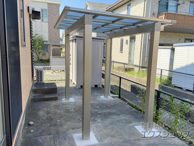 富山県富山市ののサイクルポート・駐輪場 エフルージュ ミニ FIRST100 積雪〜100cm対応 施工例