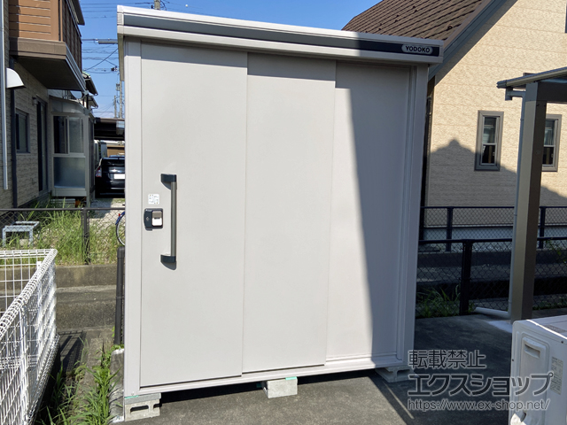 富山県富山市のの物置・屋外倉庫 エルモ 積雪型 1870×1170×2121 LMDS-1811-CB 施工例