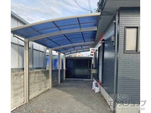 愛媛県松山市ののカーポート プレシオスポート 積雪〜20cm対応 施工例