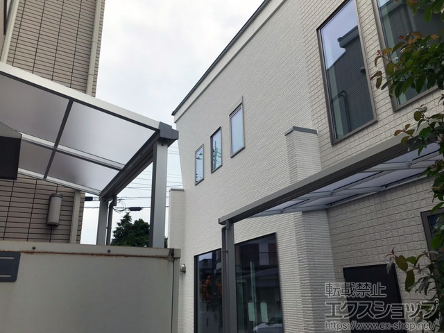 茨城県桜川市ののテラス屋根 ソラリア F型 テラスタイプ 単体 積雪〜20cm対応 施工例