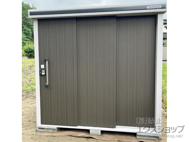 山形県飽海郡遊佐町のの物置・屋外倉庫 エルモ 積雪型 2220×1870×2119 LMDS-2218-DW 施工例
