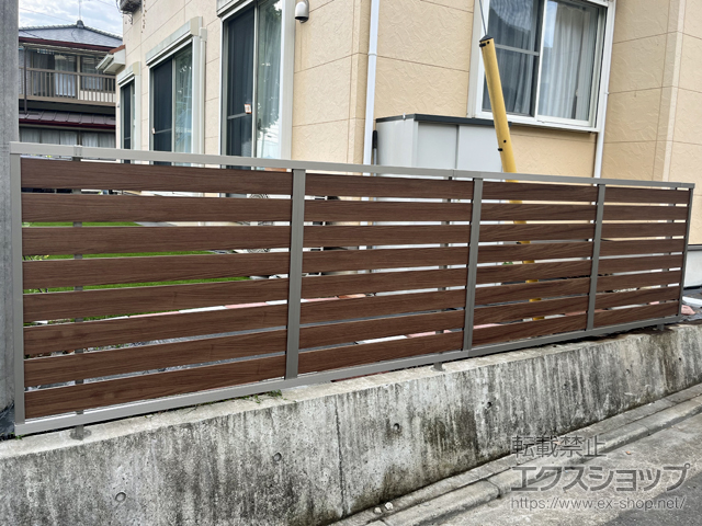 神奈川県茅ヶ崎市ののフェンス・柵 モクハイフェンス　 フリーポールタイプ 施工例
