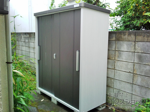 東京都足立区のの物置・屋外倉庫 クール 一般型 1700×750×1947 EC-1775-GK 施工例