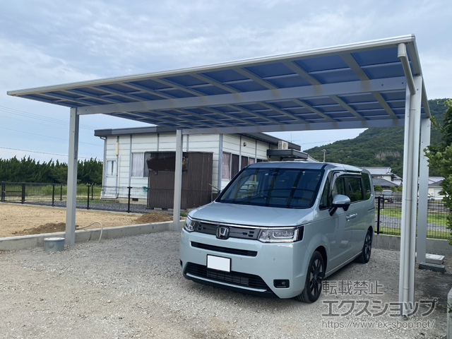 香川県三豊市ののカーポート エフルージュ ツイン FIRST 積雪〜20cm対応 施工例