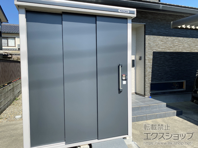 石川県金沢市のの物置・屋外倉庫 エルモ 積雪型 1870×1870×2359 LMDS-1818H-SM 施工例