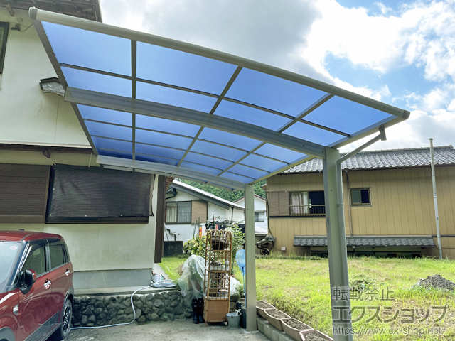高知県高岡郡四万十町ののカーポート プレシオスポート 積雪〜20cm対応 施工例