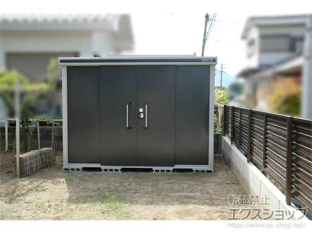 福岡県糟屋郡須惠町のヨドコウの物置・収納・屋外倉庫 エルモ 一般型 2920×1870×2119 LMD-2918-SM 施工例