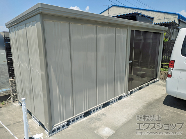 静岡県浜松市のの物置・屋外倉庫 Mr.ストックマンダンディ 一般型 5079×1922×2110 ND-5019-B 施工例