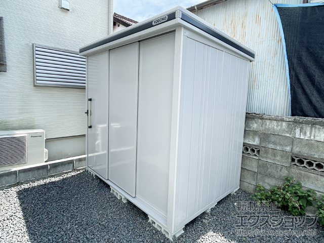 岐阜県関市のの物置・屋外倉庫 エルモ 一般型 2220×1520×2120 LMD-2215-CB 施工例
