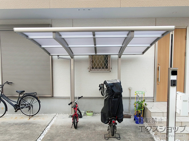 東京都葛飾区ののサイクルポート・駐輪場 プレシオスポート ミニ 積雪〜20cm対応 施工例