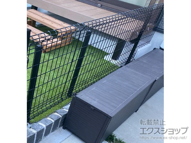千葉県千葉市ののウッドデッキ、門扉、フェンス・柵・塀 ユメッシュHR型 フリー支柱タイプ 施工例