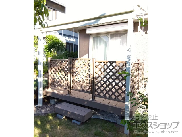 山梨県上野原市のLIXILのテラス屋根 スピーネ R型 1500 テラスタイプ 単体 積雪～50cm対応 施工例