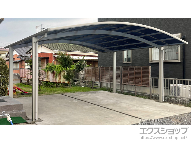 茨城県水戸市ののカーポート アリュース ツイン　積雪〜20cm対応 施工例