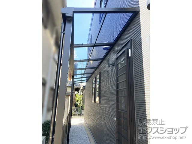 滋賀県長浜市のLIXIL(リクシル)のテラス屋根 スピーネ F型 1500 テラスタイプ 連棟 積雪～50cm対応 施工例