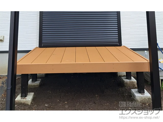 山梨県甲府市のYKKAPのウッドデッキ リウッドデッキ 200 施工例