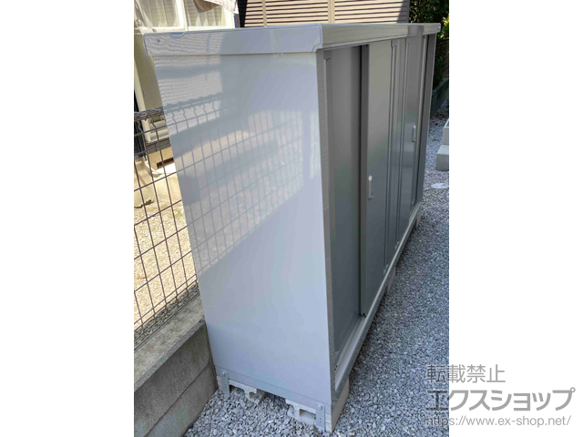 東京都小平市のの物置・屋外倉庫 シンプリー 一般型 1940×515×1303 MJX-195C-P-PS 施工例