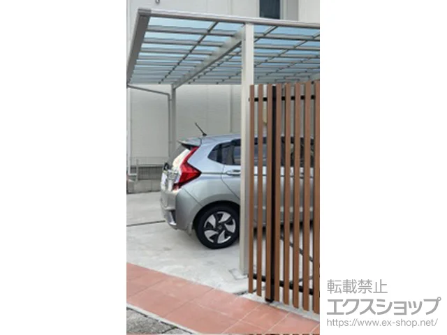 愛知県江南市のYKKAPのカーポート エフルージュ ツイン FIRST 積雪～20cm対応 施工例
