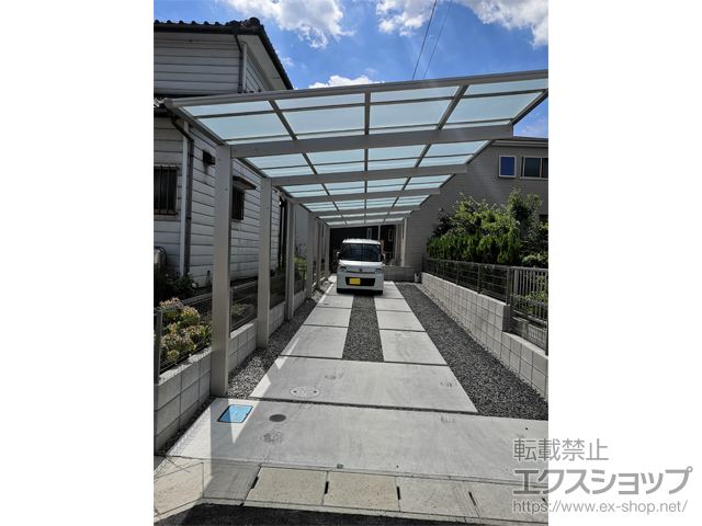 愛知県安城市ののカーポート エフルージュ FIRST 縦3連棟　積雪〜20cm対応 施工例