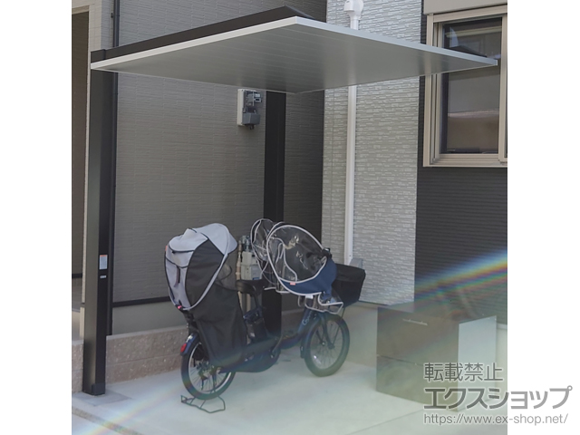 大阪府八尾市ののサイクルポート・駐輪場 カーポートSCミニ 積雪20cm 施工例