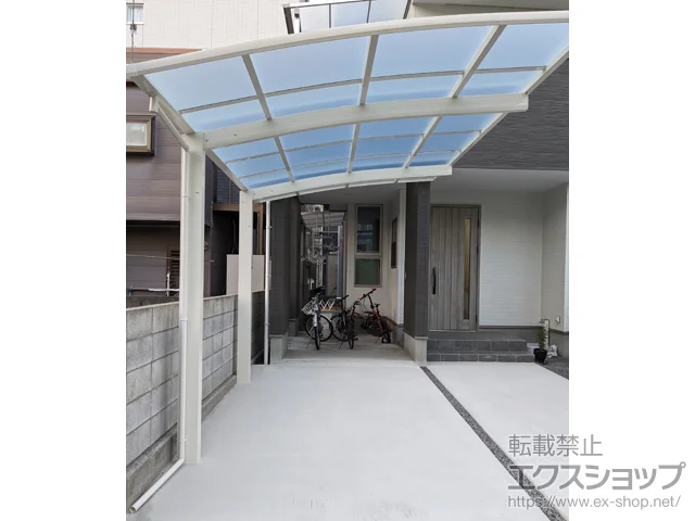 愛媛県松山市ののカーポート、バルコニー・ベランダ屋根 アリュース　積雪～20cm対応 施工例