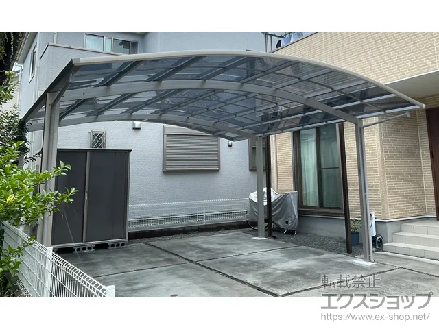 静岡県藤枝市ののバルコニー・ベランダ屋根、カーポート アリュース ツイン　積雪～20cm対応 施工例