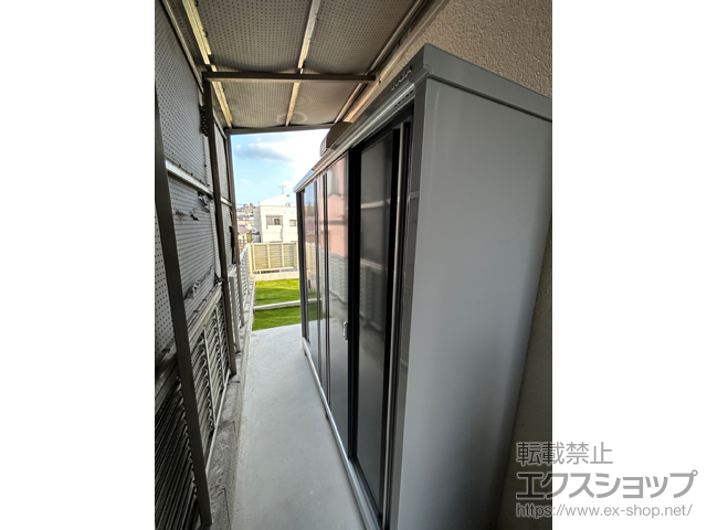 愛知県名古屋市のの物置・屋外倉庫 シンプリー 一般型 2160×615×1903 MJX-216E-CG 施工例