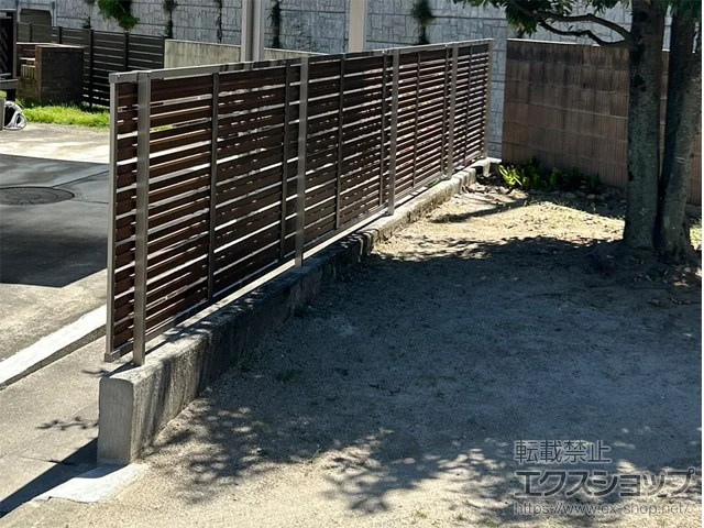 山梨県甲府市ののフェンス・柵・塀、カーポート モクハイフェンス　フリーポールタイプ 施工例
