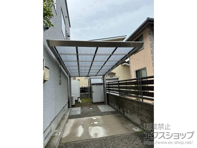 鳥取県米子市の四国化成のカーポート マイポートNext 積雪～20cm対応 施工例