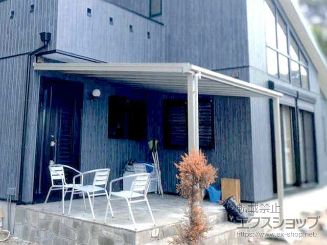 兵庫県神戸市ののテラス屋根 ソラリア F型 ビッグサイズ 単体 積雪〜20cm対応 施工例