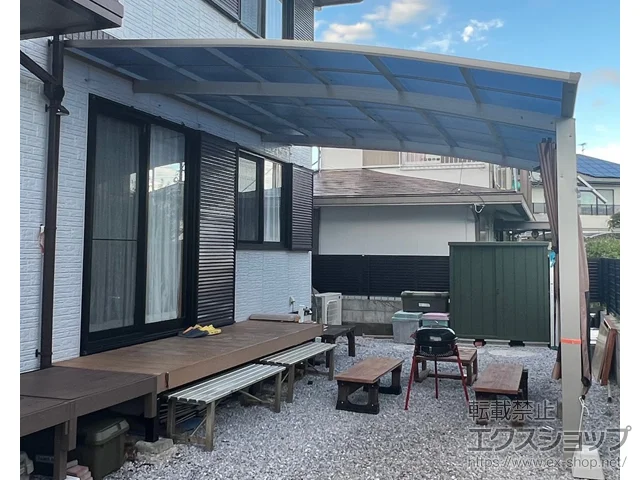 宮崎県児湯郡高鍋町のYKKAPのカーポート アリュース ベーカ　積雪～20cm対応 施工例