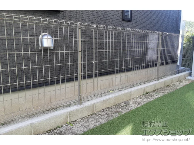 福岡県田川市のの物置・収納・屋外倉庫、フェンス・柵・塀 ハイグリッドフェンスUF8型　フリーポールタイプ 施工例