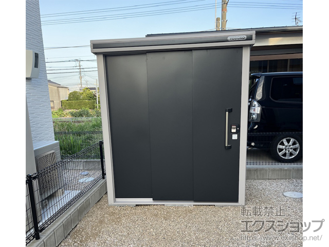福岡県久留米市のの物置・屋外倉庫 エルモ 一般型 1870×1170×2121 LMD-1811-SM 施工例