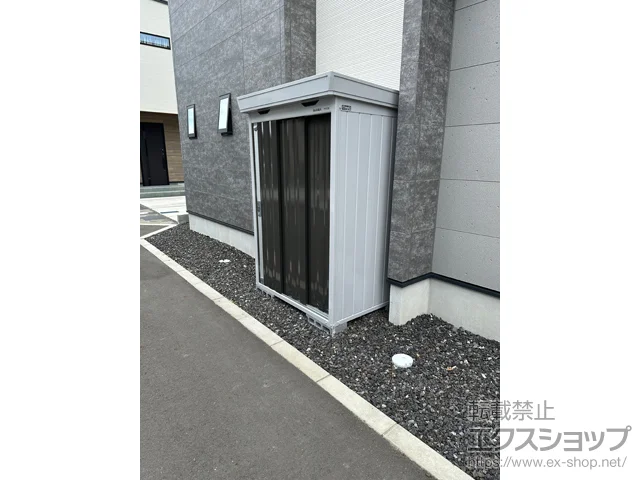 静岡県静岡市のの物置・収納・屋外倉庫、カーポート、フェンス・柵・塀 FORTA 一般型 1370×950×2085（FS-1409S） FS-1409S-EB 施工例