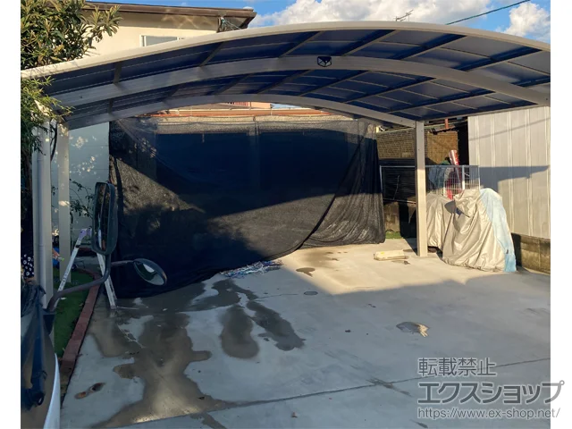 熊本県菊池郡菊陽町のYKKAPのカーポート アリュース ツイン　積雪～20cm対応 施工例