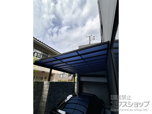 東京都世田谷区ののテラス屋根 ソラリア F型 テラスタイプ 単体 積雪〜20cm対応 施工例