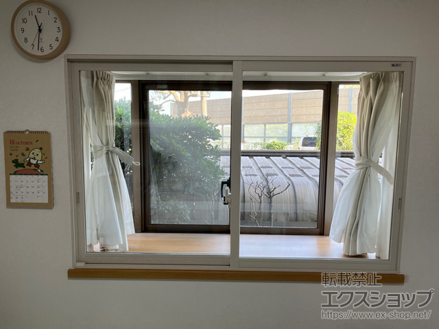 神奈川県横浜市のの二重窓（内窓） インプラス 引違い窓 2枚建 施工例