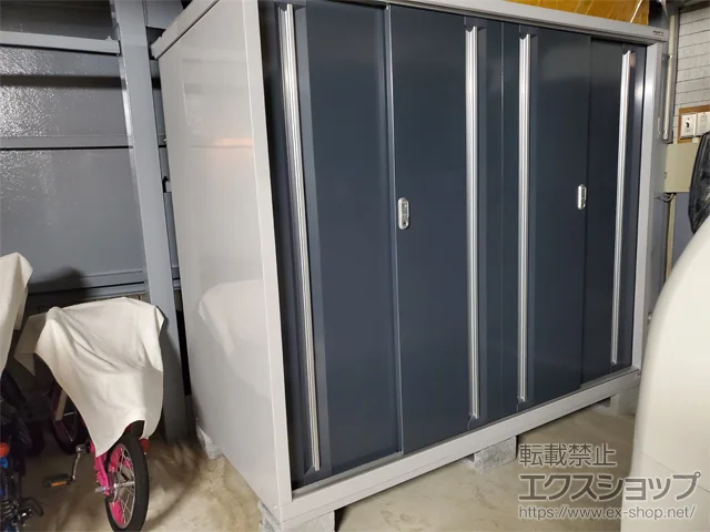 神奈川県横浜市のイナバの物置・収納・屋外倉庫 シンプリー 一般型 1940×905×1603 MJX-199D-CG 施工例