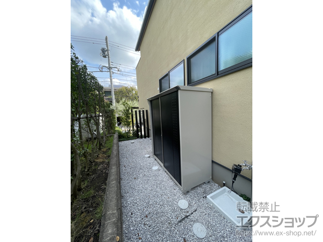 東京都大田区のの物置・屋外倉庫 グランプレステージジャンプ 1695×750×1900 GP-177A-T-NK 施工例