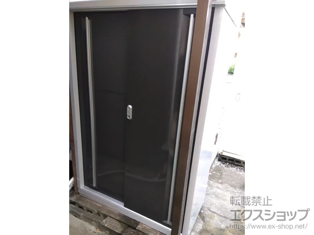 福岡県北九州市のイナバの物置・収納・屋外倉庫 シンプリー 一般型 1100×515×1603 MJX-115D-EB 施工例