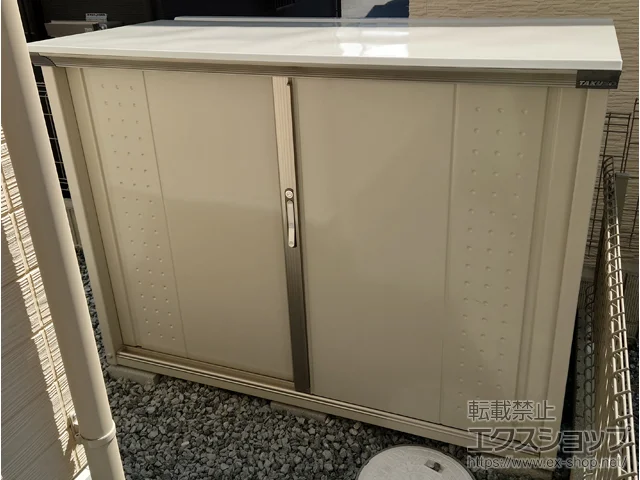 京都府相楽郡精華町のタクボの物置・収納・屋外倉庫 グランプレステージジャンプ 1488×750×1100（GP-157D-F） GP-157D-F-MW＋床保護マット 施工例